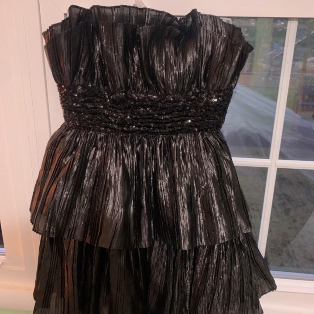 NWOT Ronny Kobo Black Strapless Dress